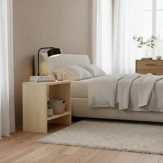 Mesa De Noche Vane En Madera De Pino