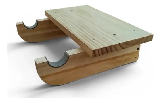 Soporte Para Bicicleta De Pared Repisa Perchero De Madera